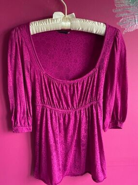 🌸Vintage2000s FuchsiaFloral Top